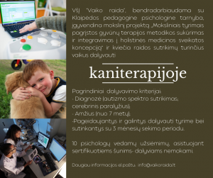 Kviečiame dalyvauti kaniterapijoje