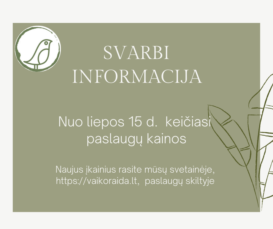 Keičiasi paslaugų kainos